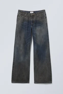 Weekday AMPLE LOW LOOSE MUDDY JEANS><noscript><img width=