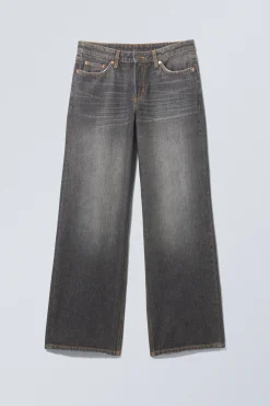 Weekday AMPLE LOW RISE LOOSE WIDE LEG JEANS><noscript><img width=