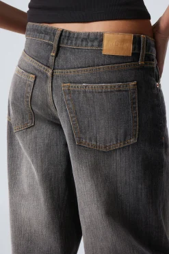 Weekday AMPLE LOW RISE LOOSE WIDE LEG JEANS><noscript><img width=