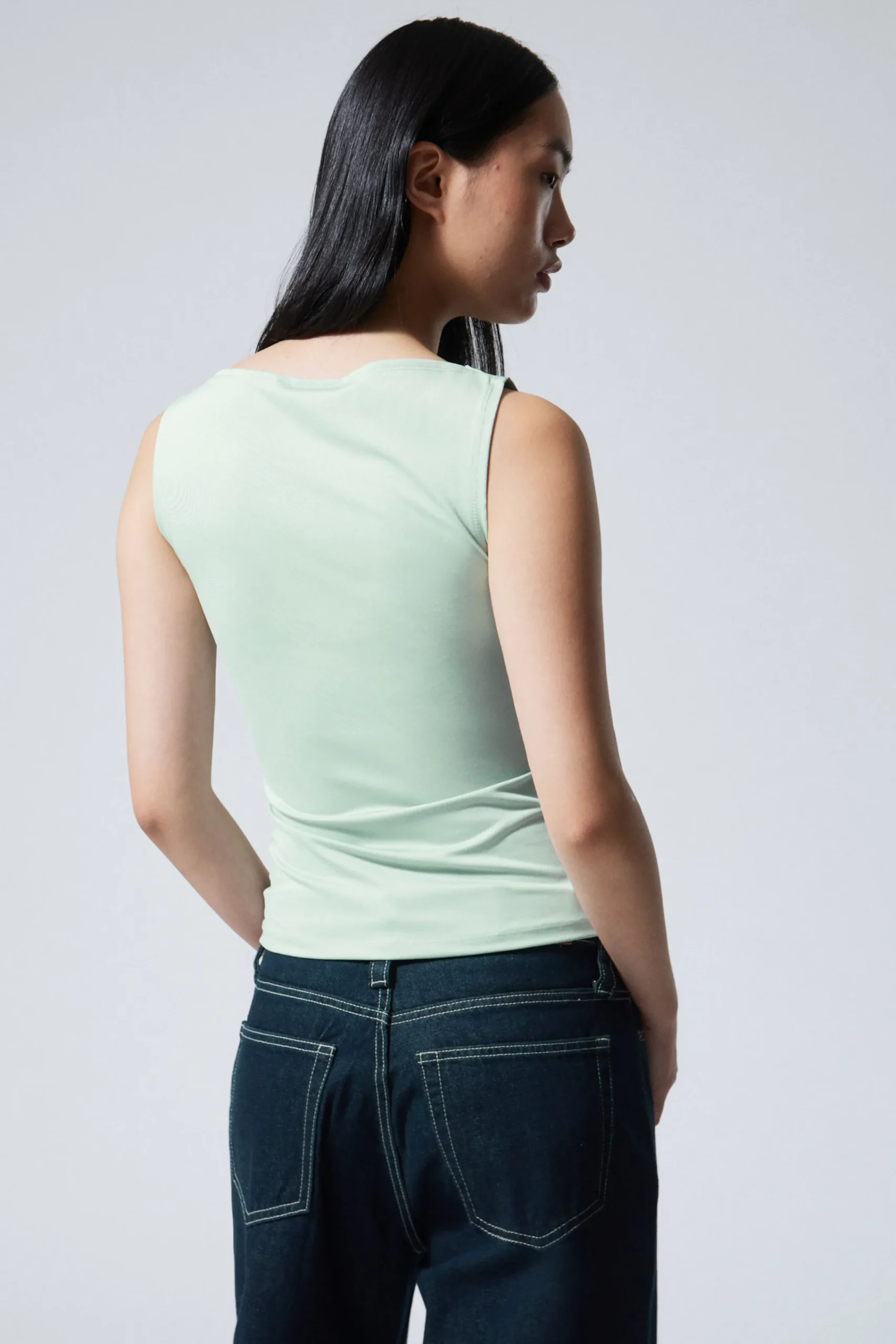 Weekday ANNIE SLEEVELESS BOAT-NECK TOP>Women Tops