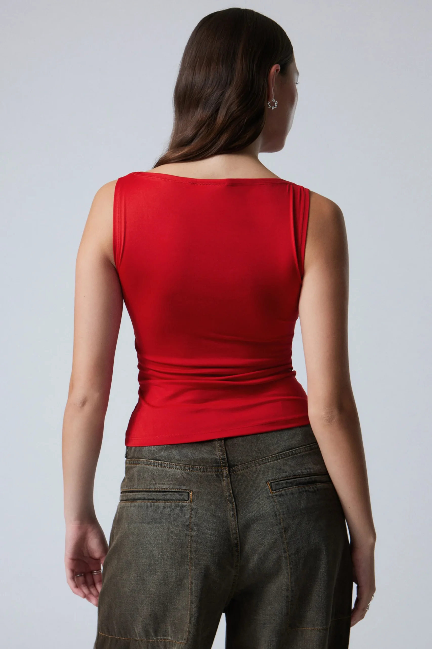 Weekday ANNIE SLEEVELESS BOAT-NECK TOP>Women Tops