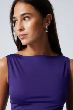 Weekday ANNIE SLEEVELESS BOAT-NECK TOP>Women Tops