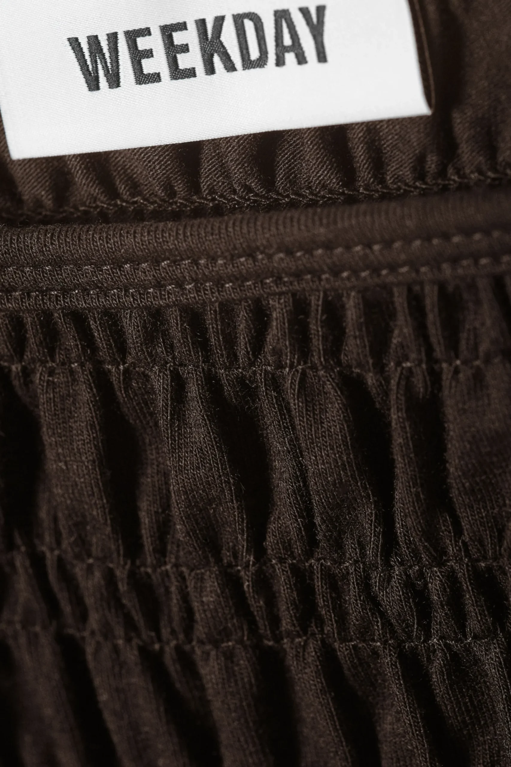 Weekday ANNIE SMOCKED BOAT-NECK TOP>Women Tops