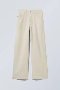 Weekday ASTRO BAGGY LINEN BLEND TROUSERS>Women Trousers