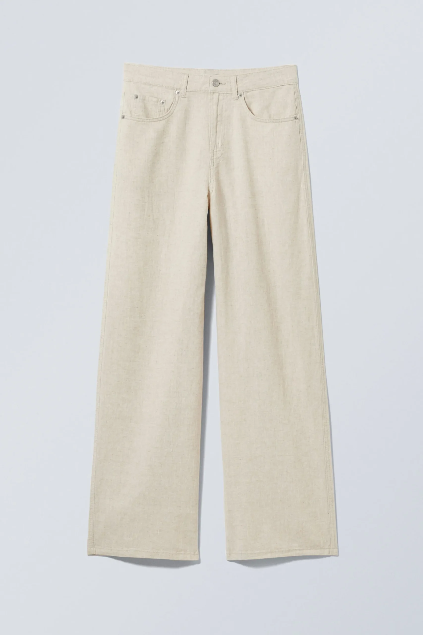 Weekday ASTRO BAGGY LINEN BLEND TROUSERS>Women Trousers