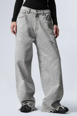 Weekday ASTRO LOOSE BAGGY TRASH JEANS><noscript><img width=