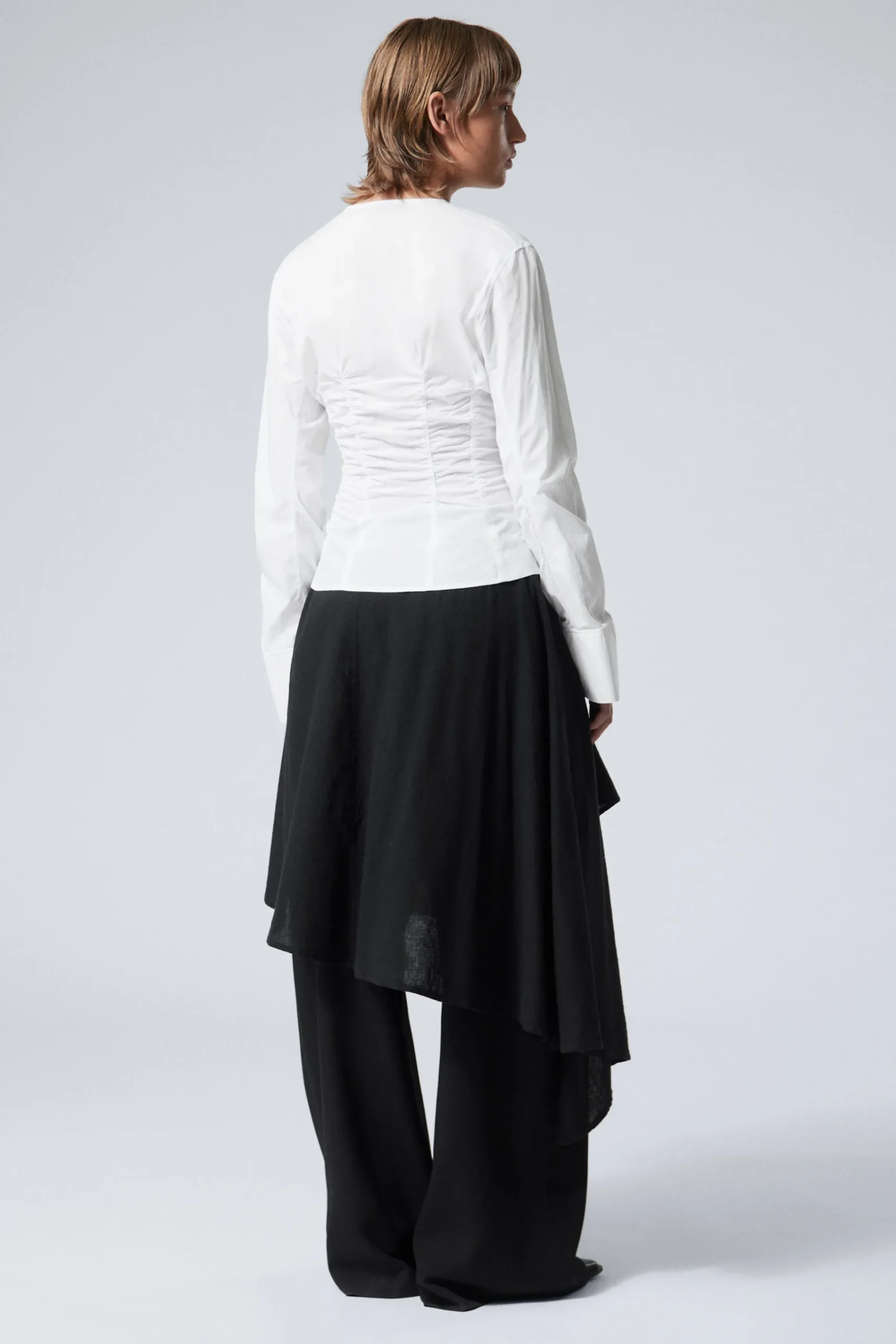 Weekday ASYMMETRIC LINEN BLEND WRAP SKIRT>Women Skirts