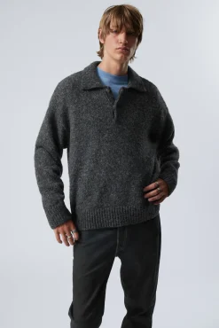 Weekday BOBBY RELAXED KNITTED POLO SWEATER> Knitwear