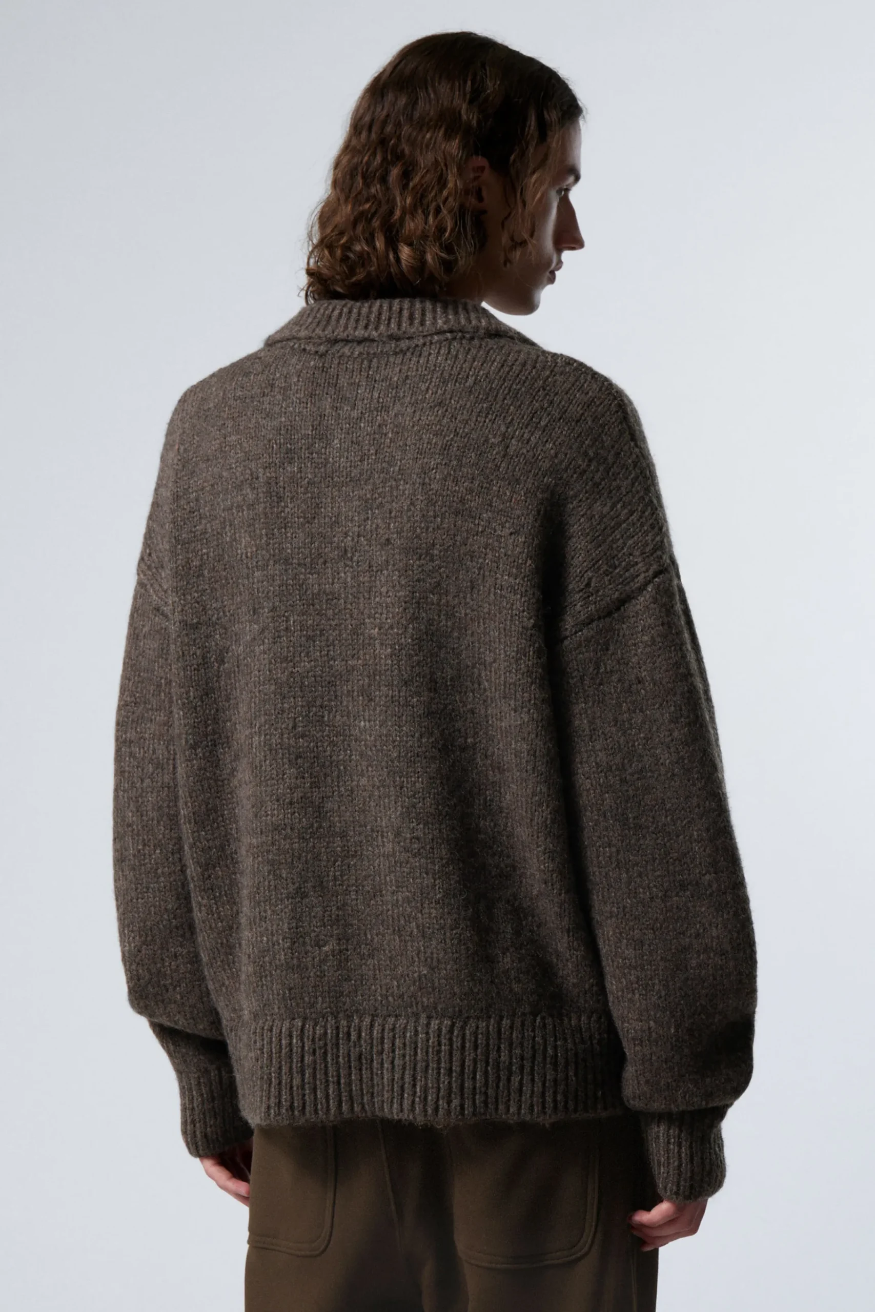 Weekday BOBBY RELAXED KNITTED POLO SWEATER> Knitwear