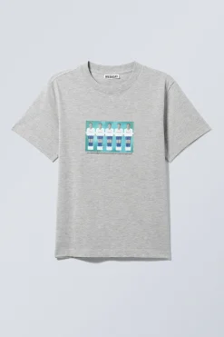 Weekday BOXY GRAPHIC PRINTED T-SHIRT><noscript><img width=