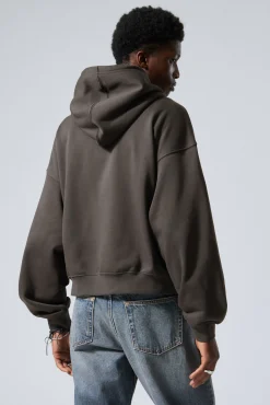 Weekday BOXY GRAPHIC ZIP HOODIE><noscript><img width=