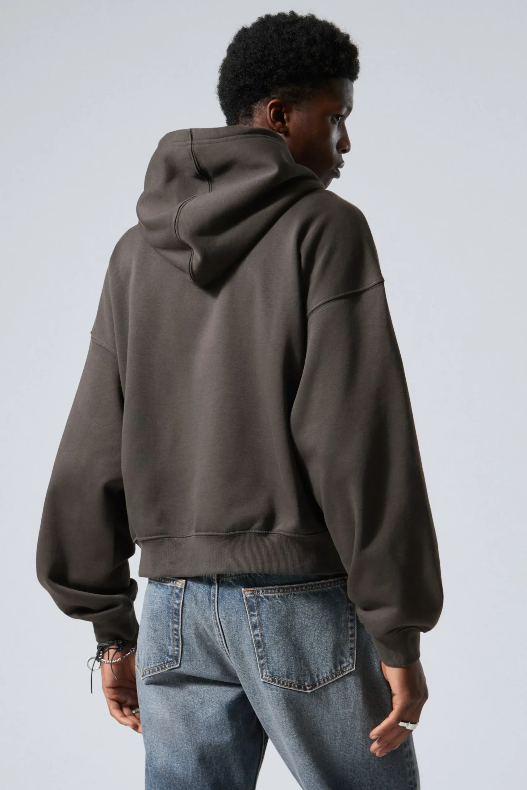 Weekday BOXY GRAPHIC ZIP HOODIE> Graphics|Sweatshirts
