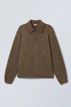 Weekday BOXY HALF-ZIP FLEECE SWEATSHIRT> Sweatshirts