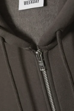 Weekday BOXY HEAVY ZIP HOODIE><noscript><img width=