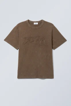 Weekday BOXY LIGHTWEIGHT GRAPHIC T-SHIRT><noscript><img width=