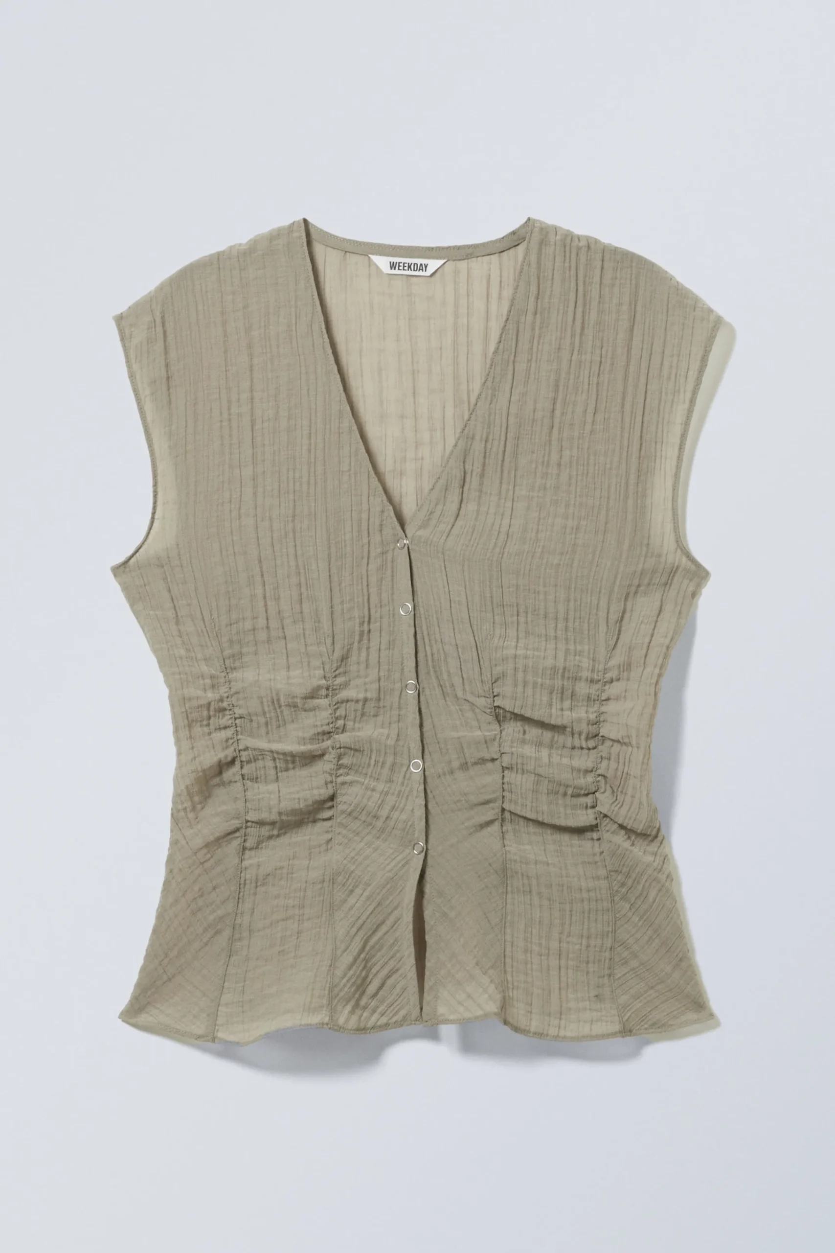 Weekday CAP-SLEEVED SHEER TOP>Women Blouses & Shirts