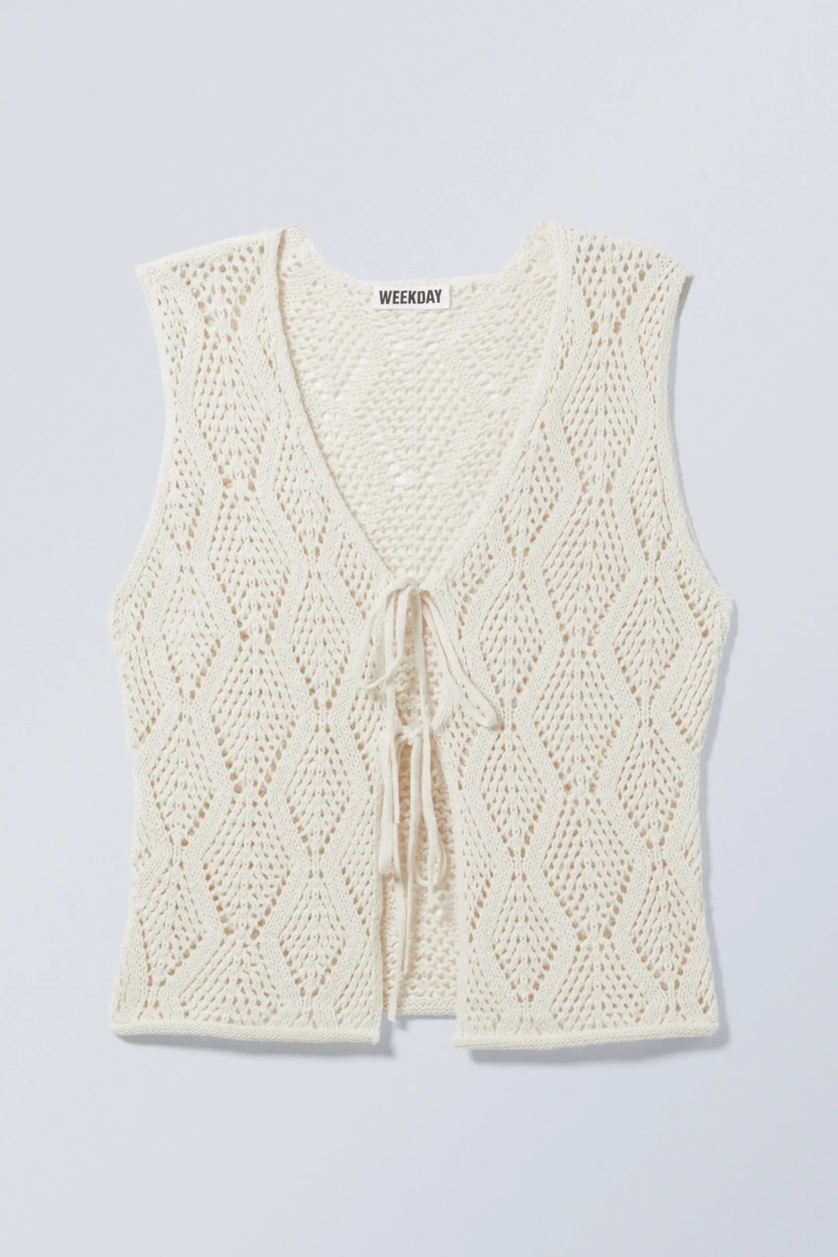 Weekday CROCHET KNIT TIE VEST>Women Tops|Knitwear