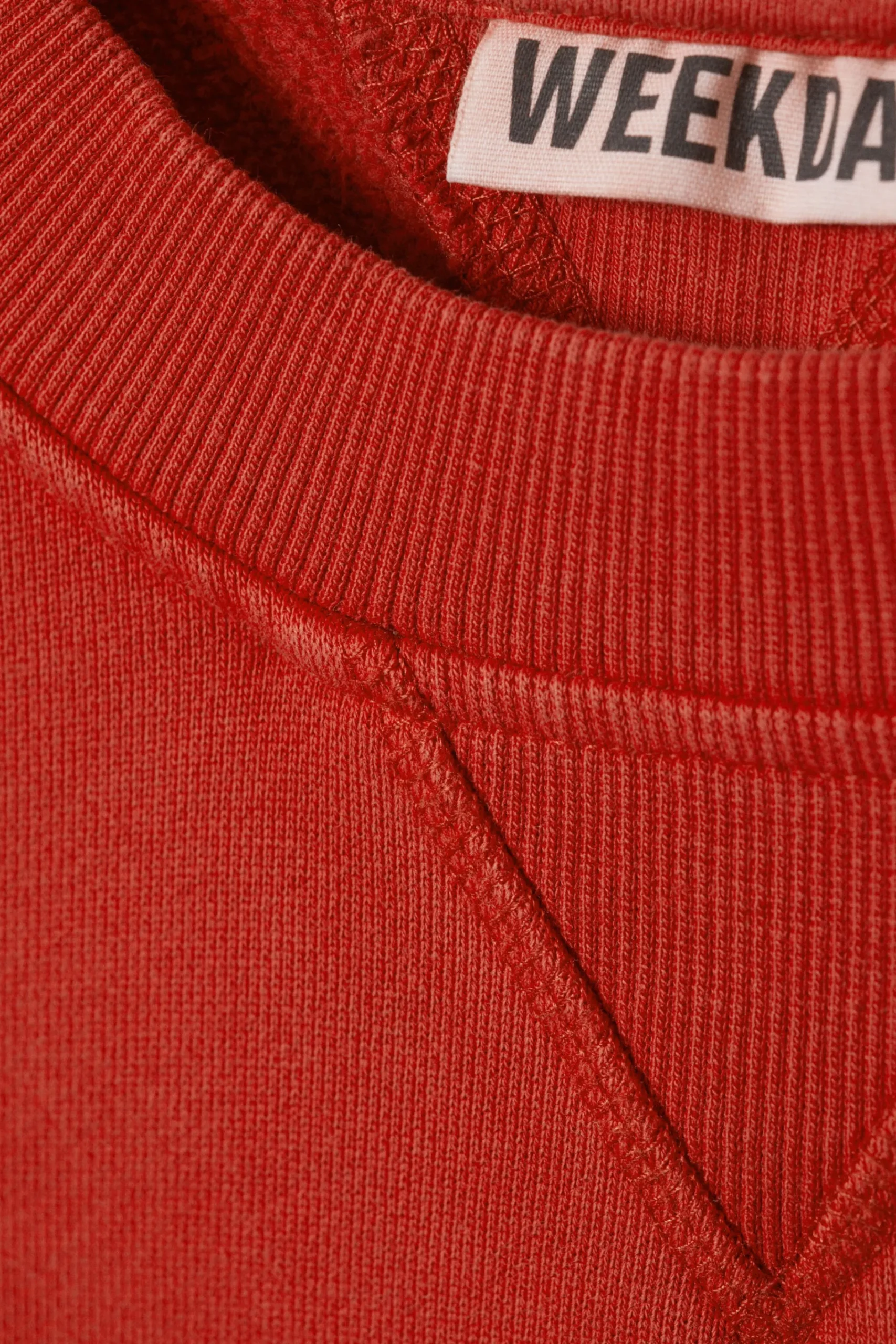 Weekday CROPPED COTTON FLEECE SWEATSHIRT> Sweatshirts