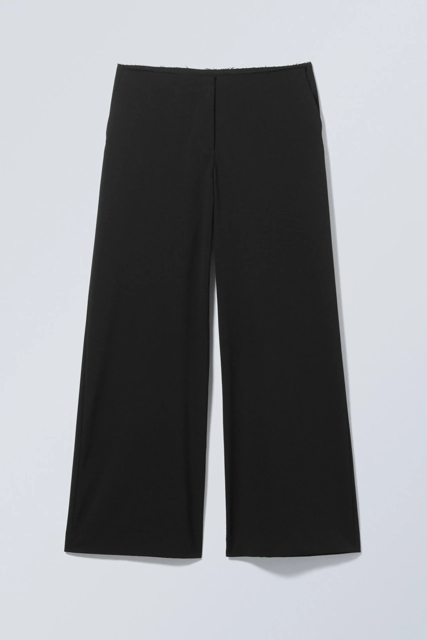 Weekday CUT-OFF WAISTBAND FRAYED SUITING TROUSERS>Women Trousers