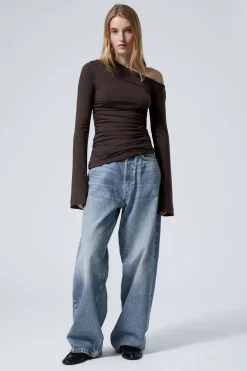 Weekday DRAPE ASYMMETRIC LYOCELL TOP><noscript><img width=