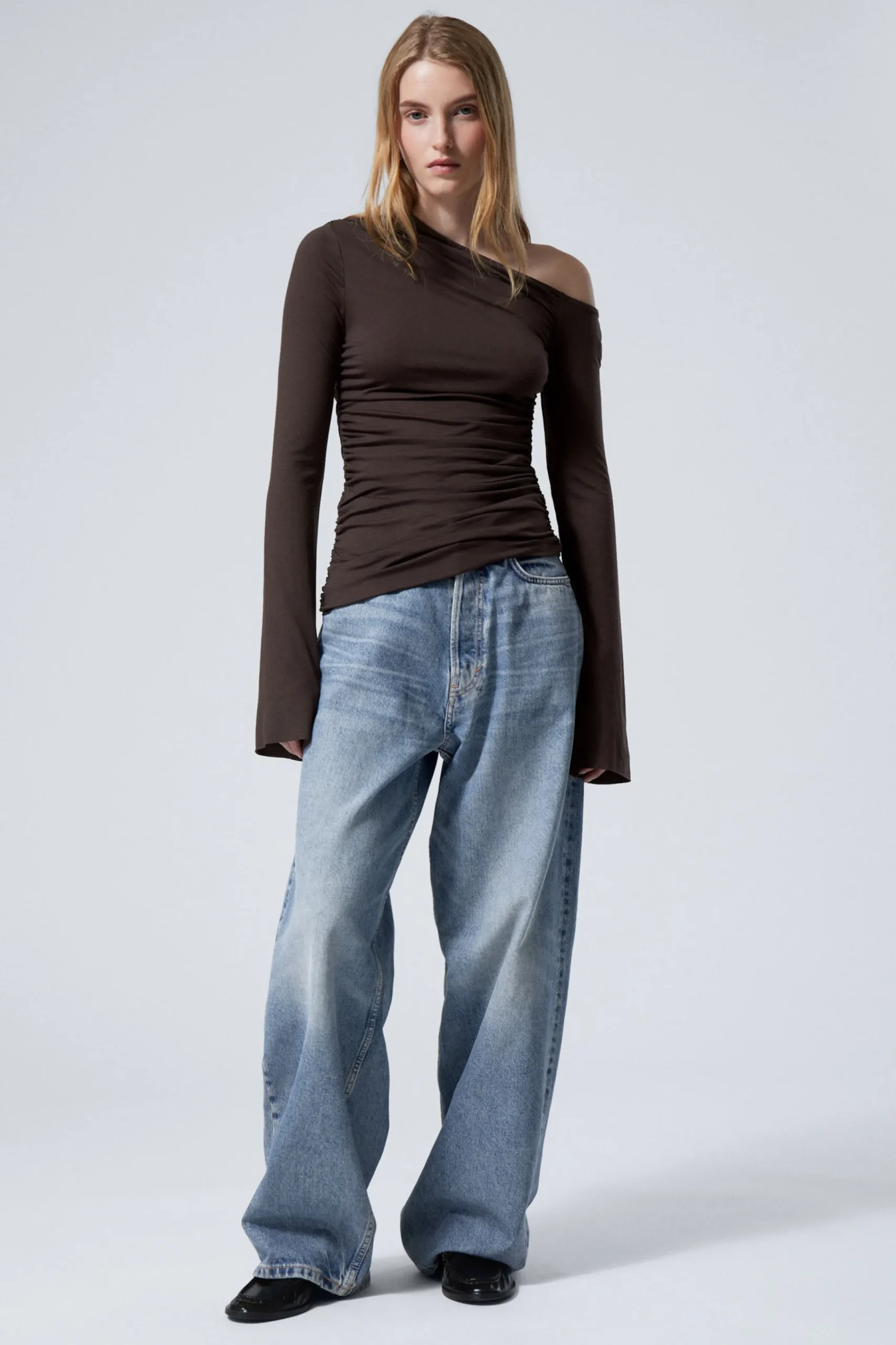 Weekday DRAPE ASYMMETRIC LYOCELL TOP>Women Tops