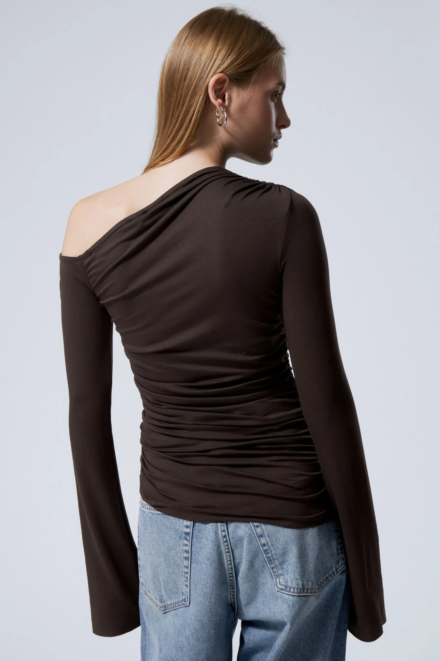 Weekday DRAPE ASYMMETRIC LYOCELL TOP>Women Tops