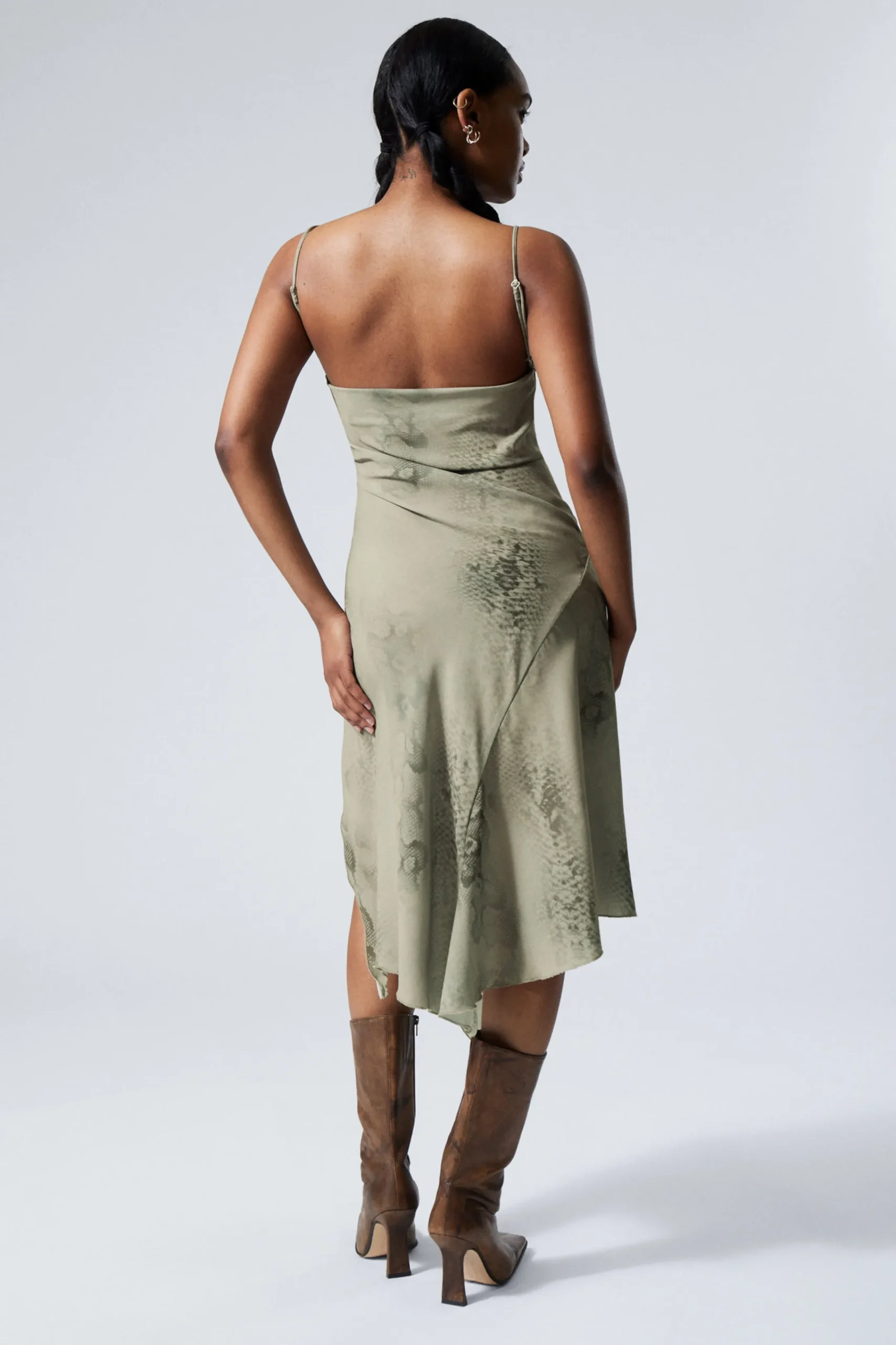 Weekday DRAPED ASYMMETRIC STRAP DRESS>Women Dresses
