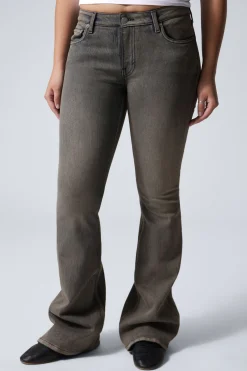 Weekday FLAME LOW RISE SLIM FLARED LEG JEANS>Women Jeans