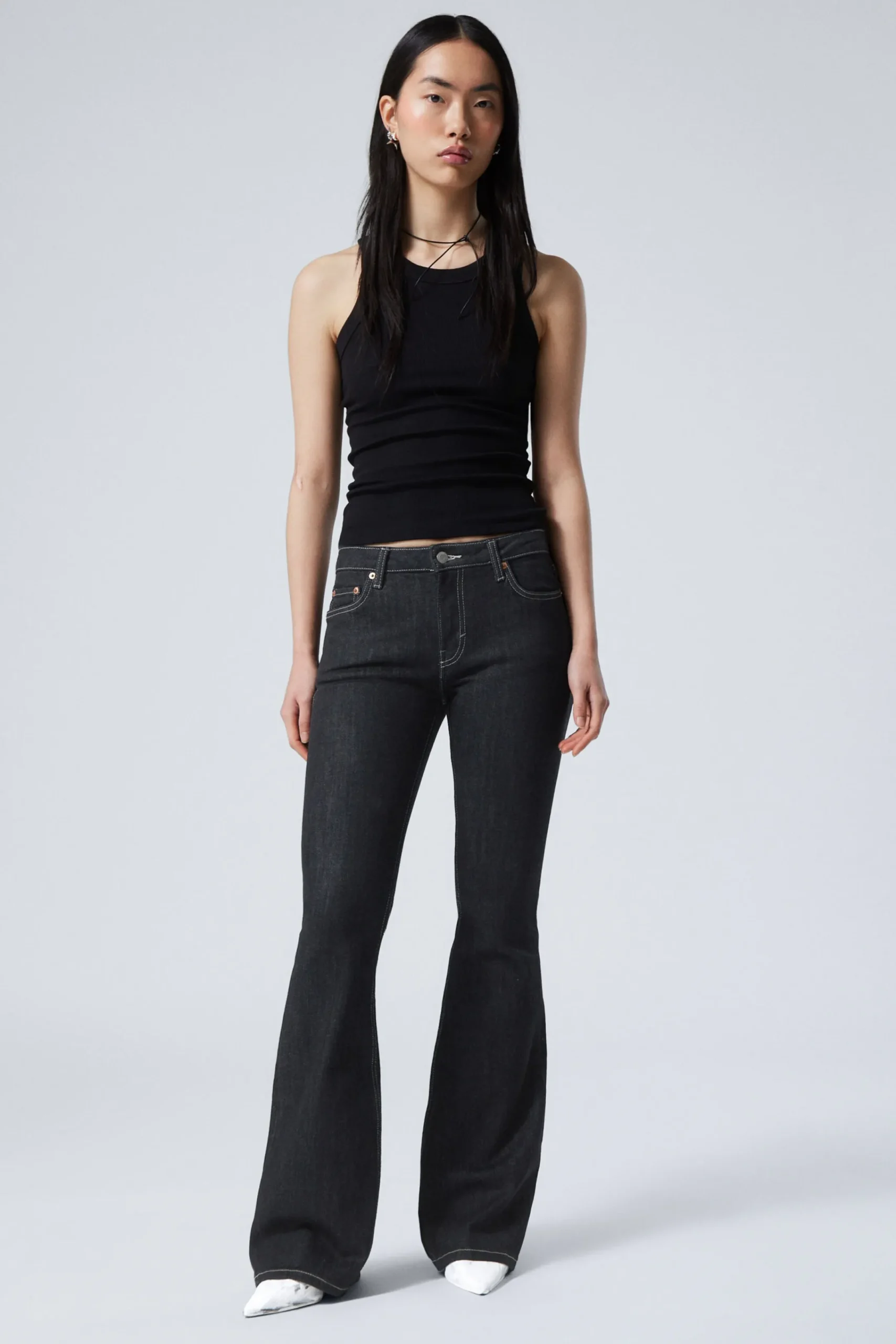 Weekday FLAME LOW RISE SLIM FLARED LEG JEANS>Women Jeans