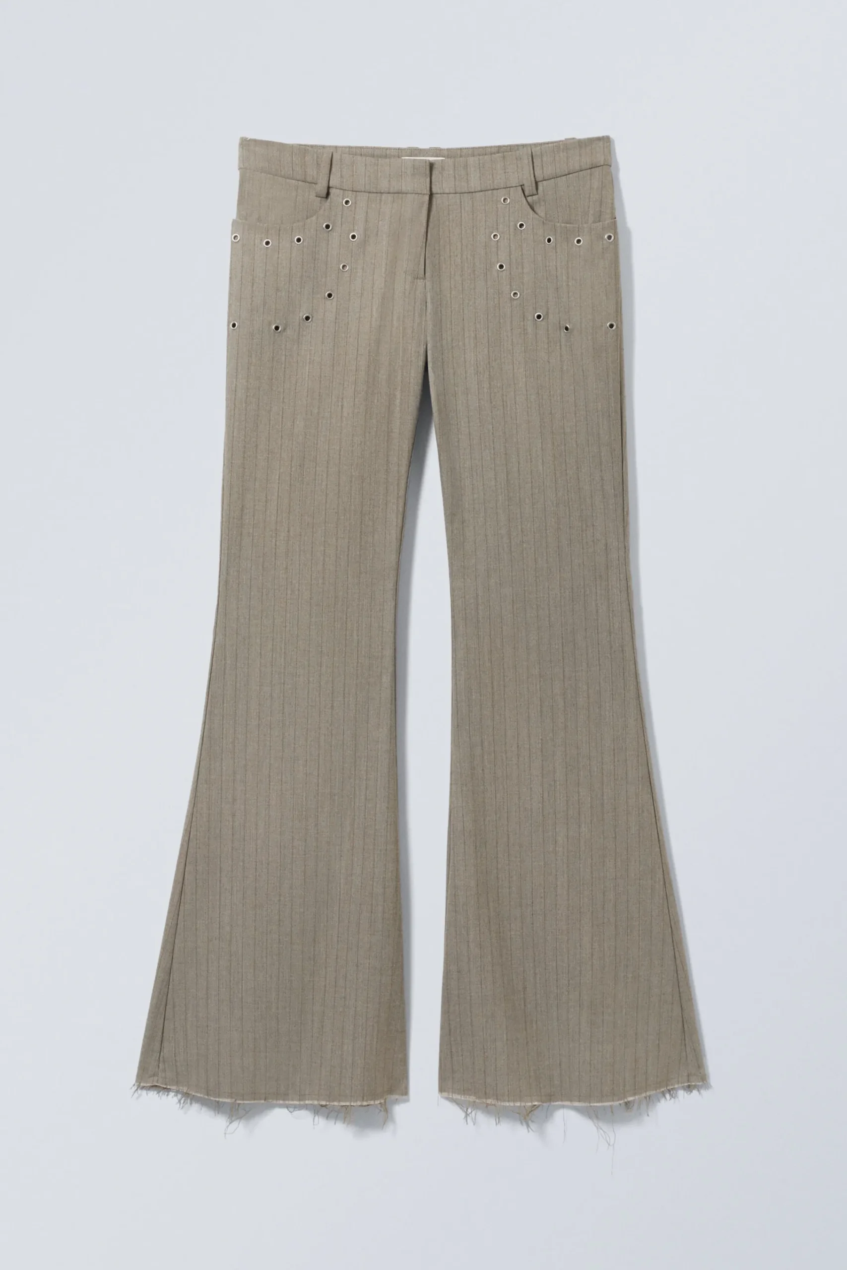 Weekday FLARED EYELET SUIT TROUSERS>Women Trousers