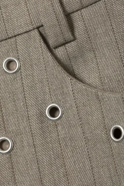 Weekday FLARED EYELET SUIT TROUSERS><noscript><img width=