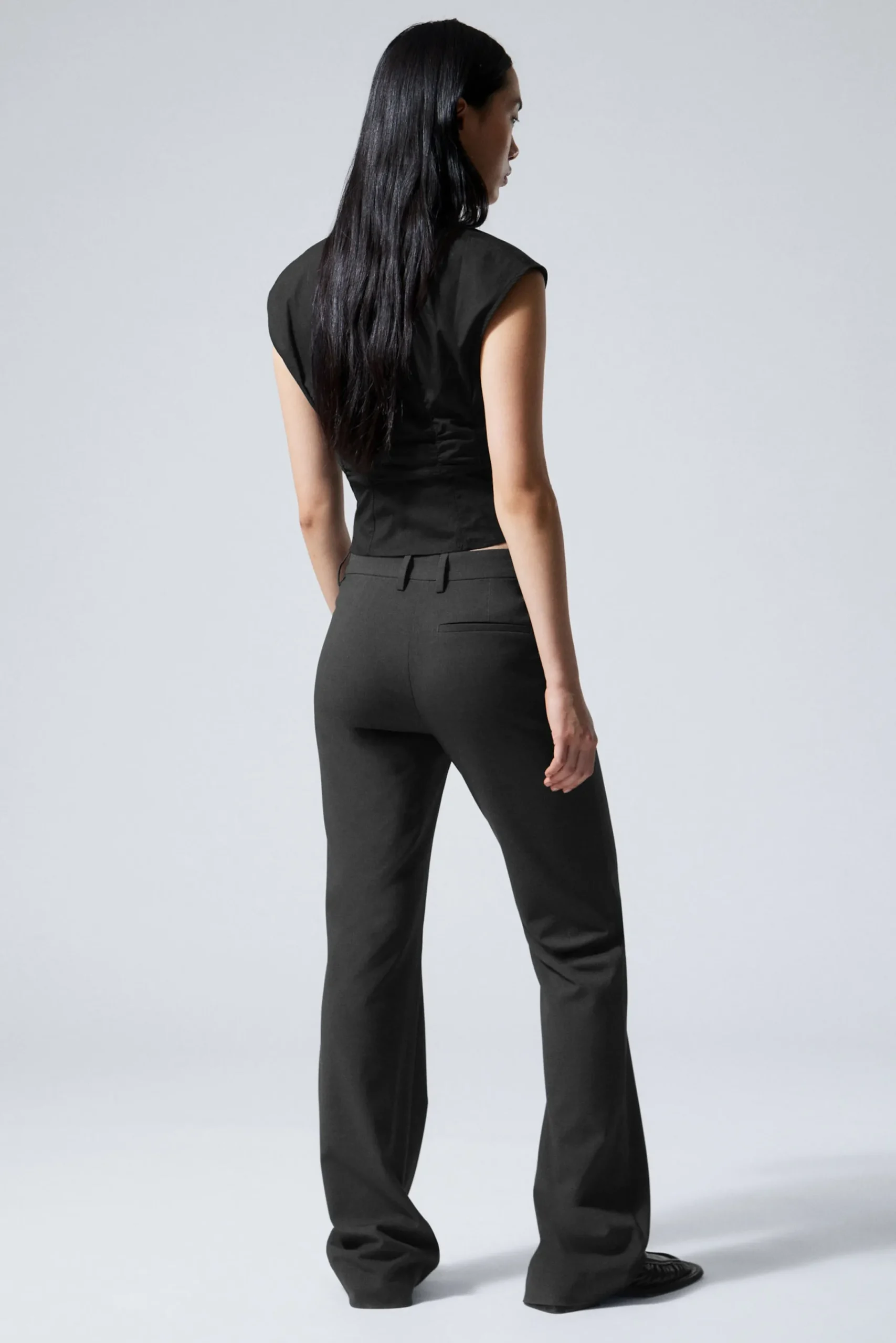 Weekday FLARED SUITING TROUSERS>Women Trousers