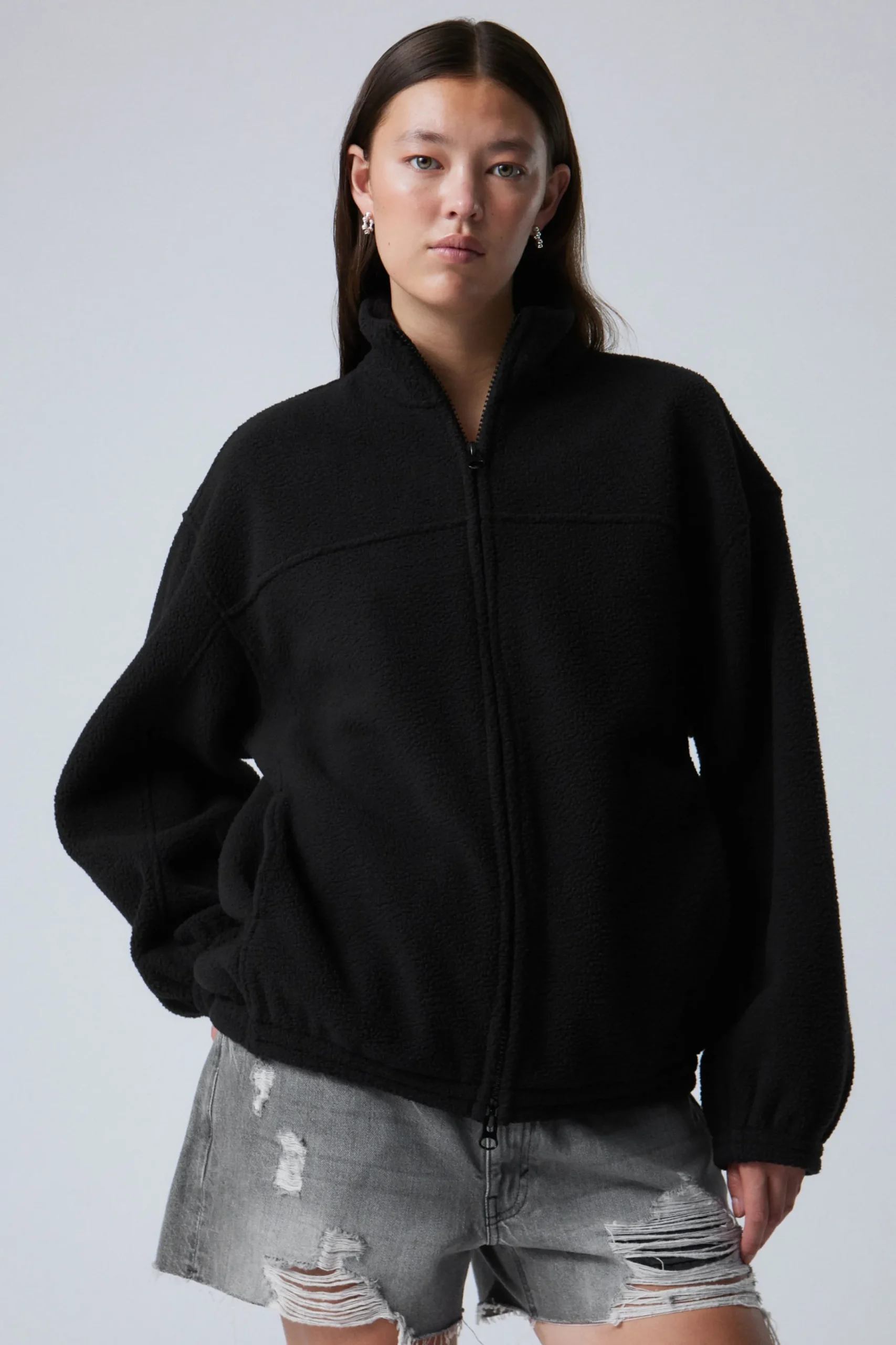 Weekday FLEECE ZIP JACKET>Women Sweatshirts|Jackets & Coats