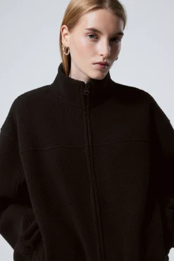Weekday FLEECE ZIP JACKET>Women Sweatshirts
