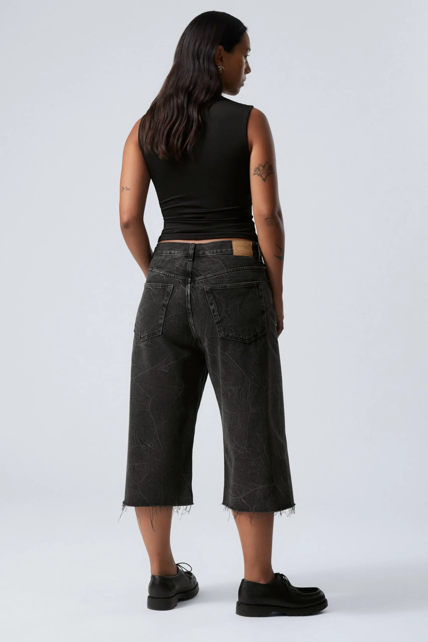 Weekday GALAXY LOOSE TWISTED DENIM SHORTS> Shorts