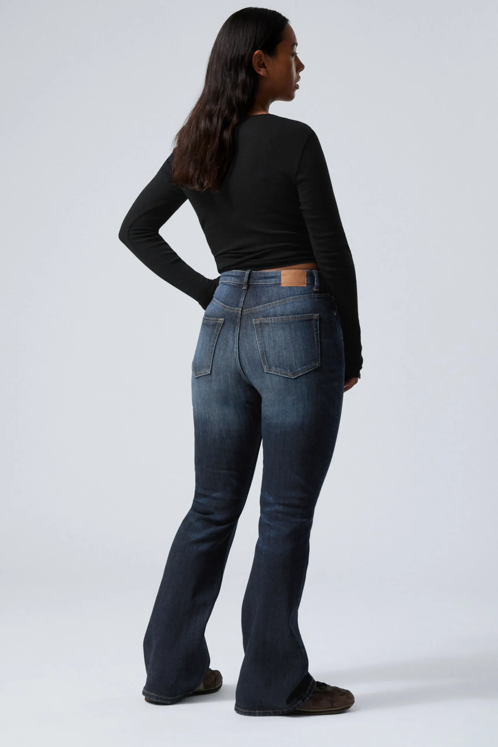 Weekday GLOW CURVE HIGH WAISTED REGULAR FLARED LEG JEANS>Women Jeans