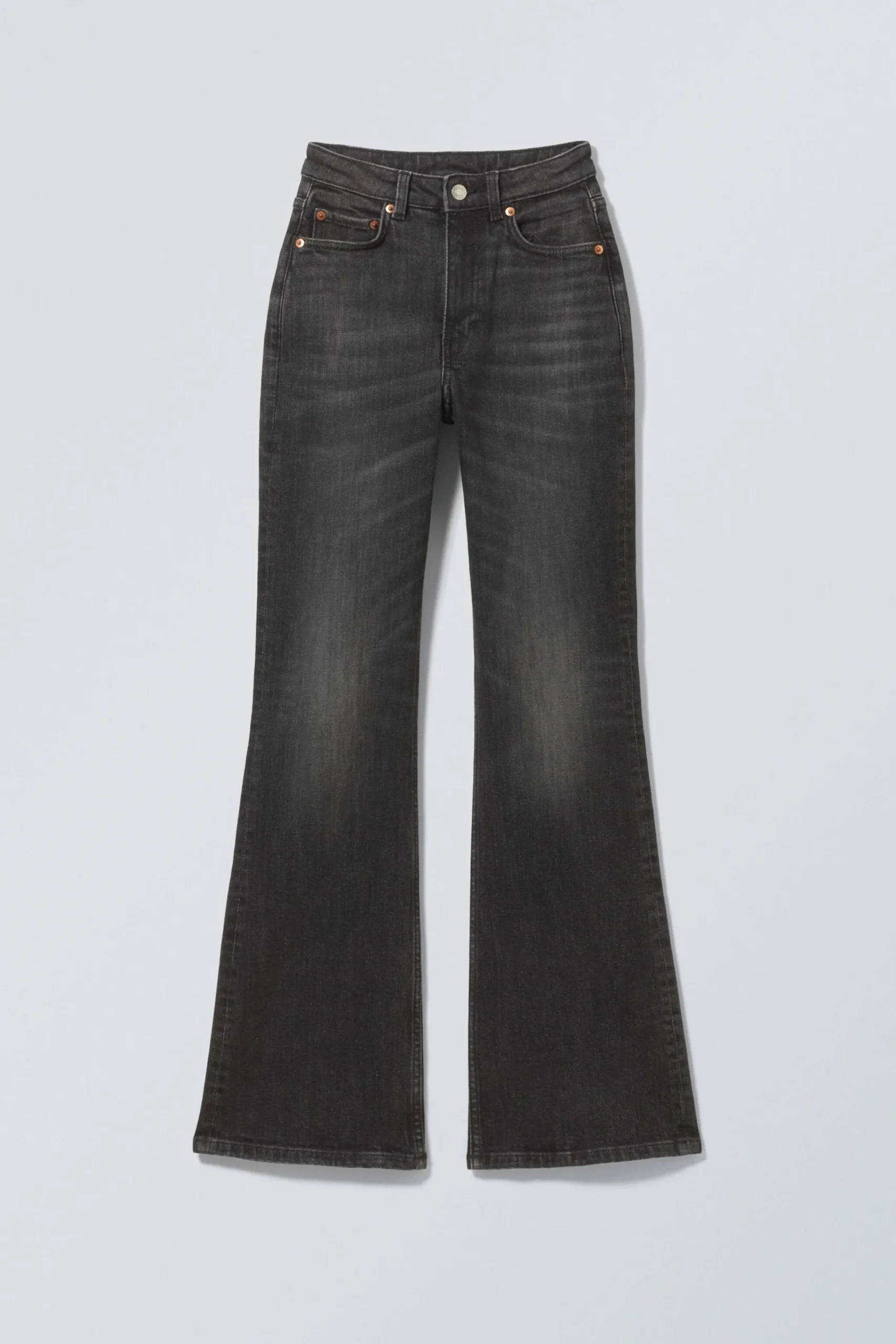 Weekday GLOW CURVE HIGH WAISTED REGULAR FLARED LEG JEANS>Women Jeans