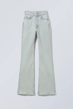 Weekday GLOW CURVE HIGH WAISTED REGULAR FLARED LEG JEANS><noscript><img width=