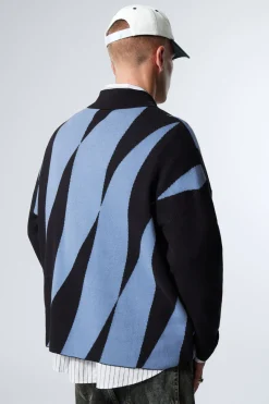 Weekday GRAPHIC POLO SWEATER><noscript><img width=