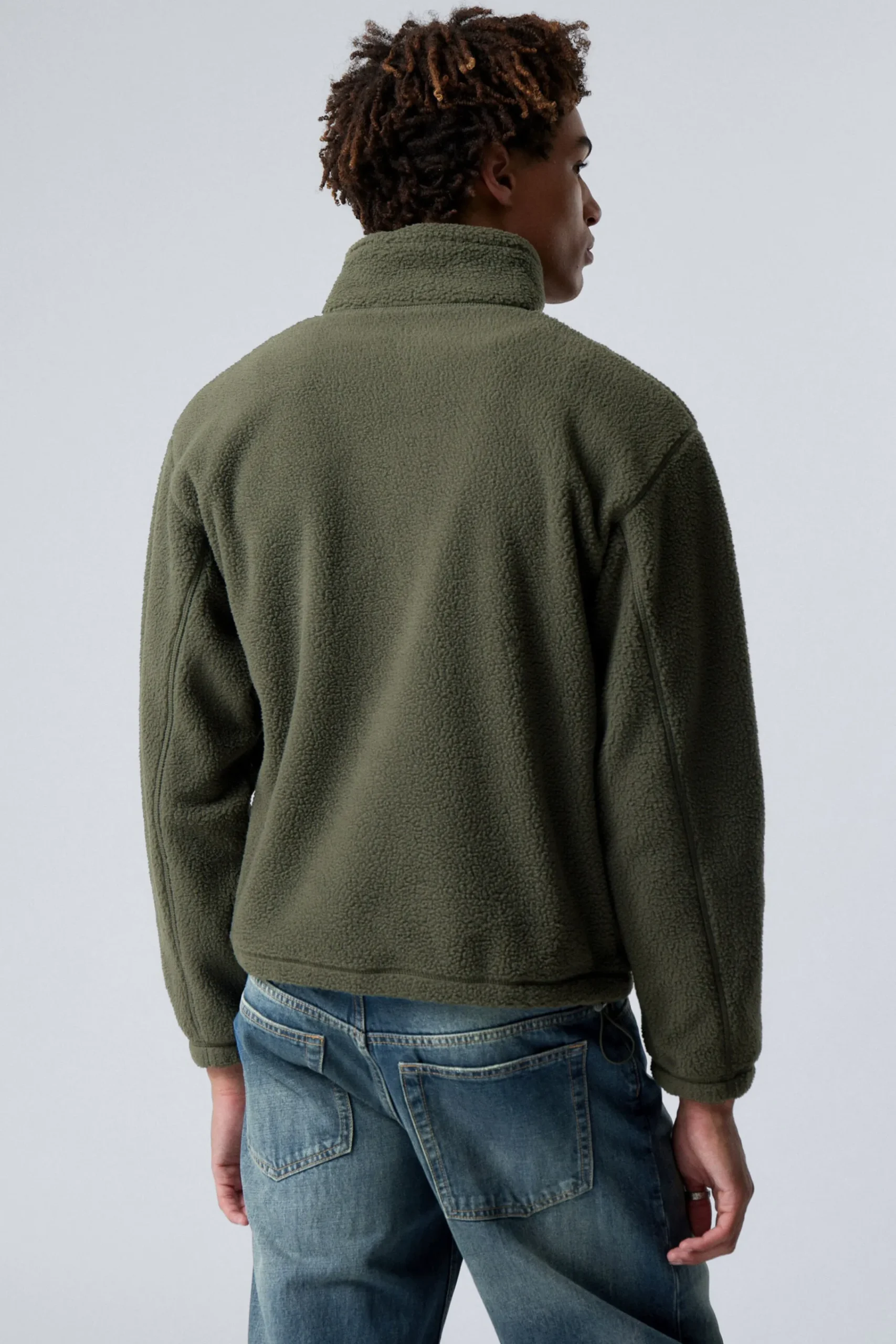 Weekday HALF-ZIP FLEECE SWEATSHIRT> Sweatshirts