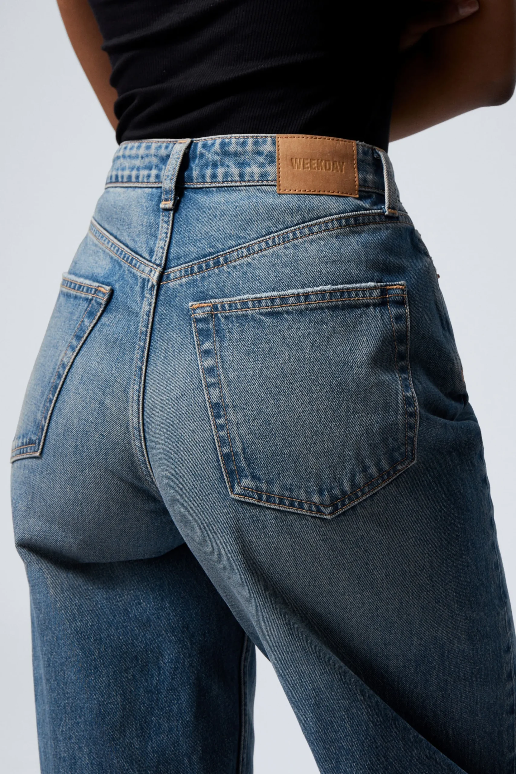 Weekday HALO CURVE HIGH WAISTED REGULAR WIDE LEG JEANS>Women Jeans