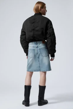 Weekday KNEE LENGTH DENIM SKIRT><noscript><img width=