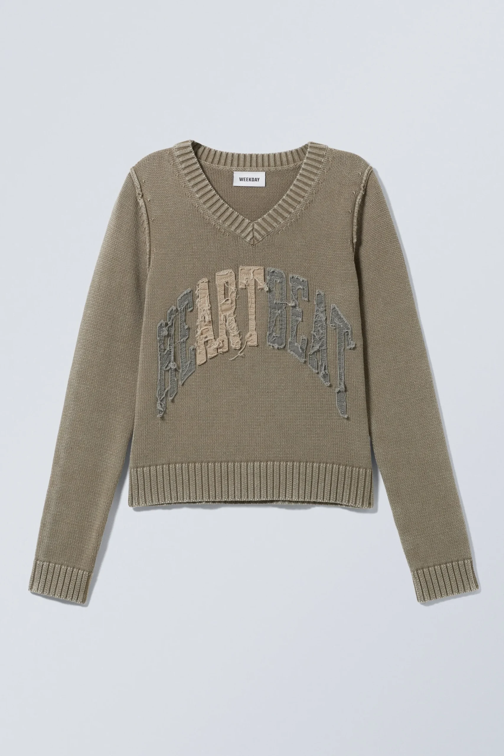 Weekday KNITTED PATCH-PRINT COTTON SWEATER>Women Knitwear