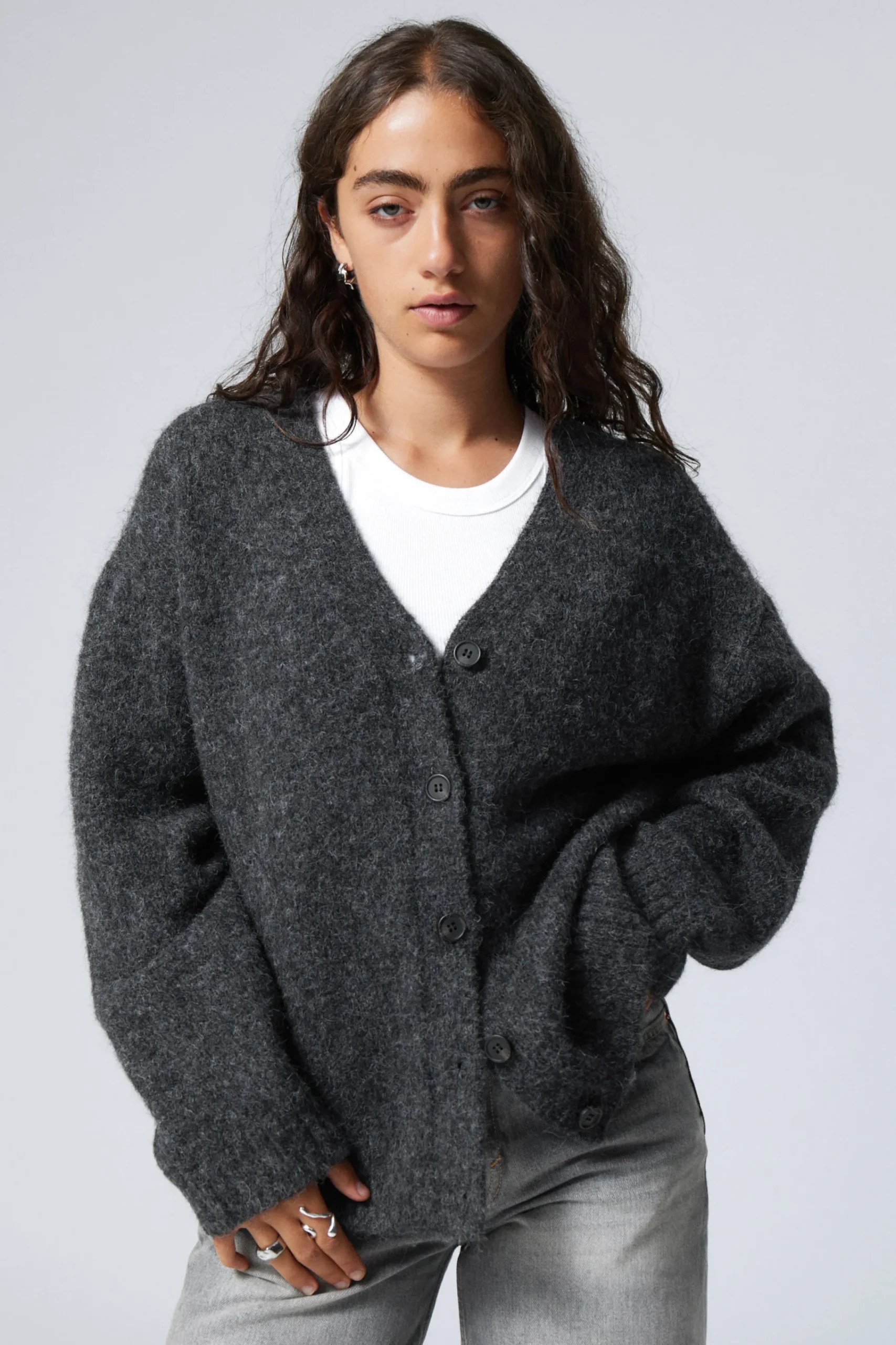 Weekday KNITTED SINGLE-BREASTED CARDIGAN>Women Knitwear