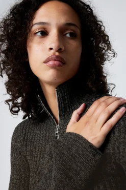 Weekday KNITTED ZIP CARDIGAN>Women Knitwear