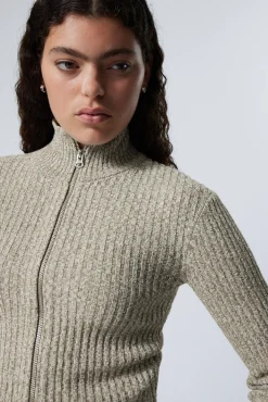 Weekday KNITTED ZIP CARDIGAN>Women Knitwear