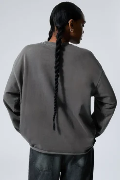 Weekday LONG-SLEEVED OVERSIZED COTTON TOP><noscript><img width=