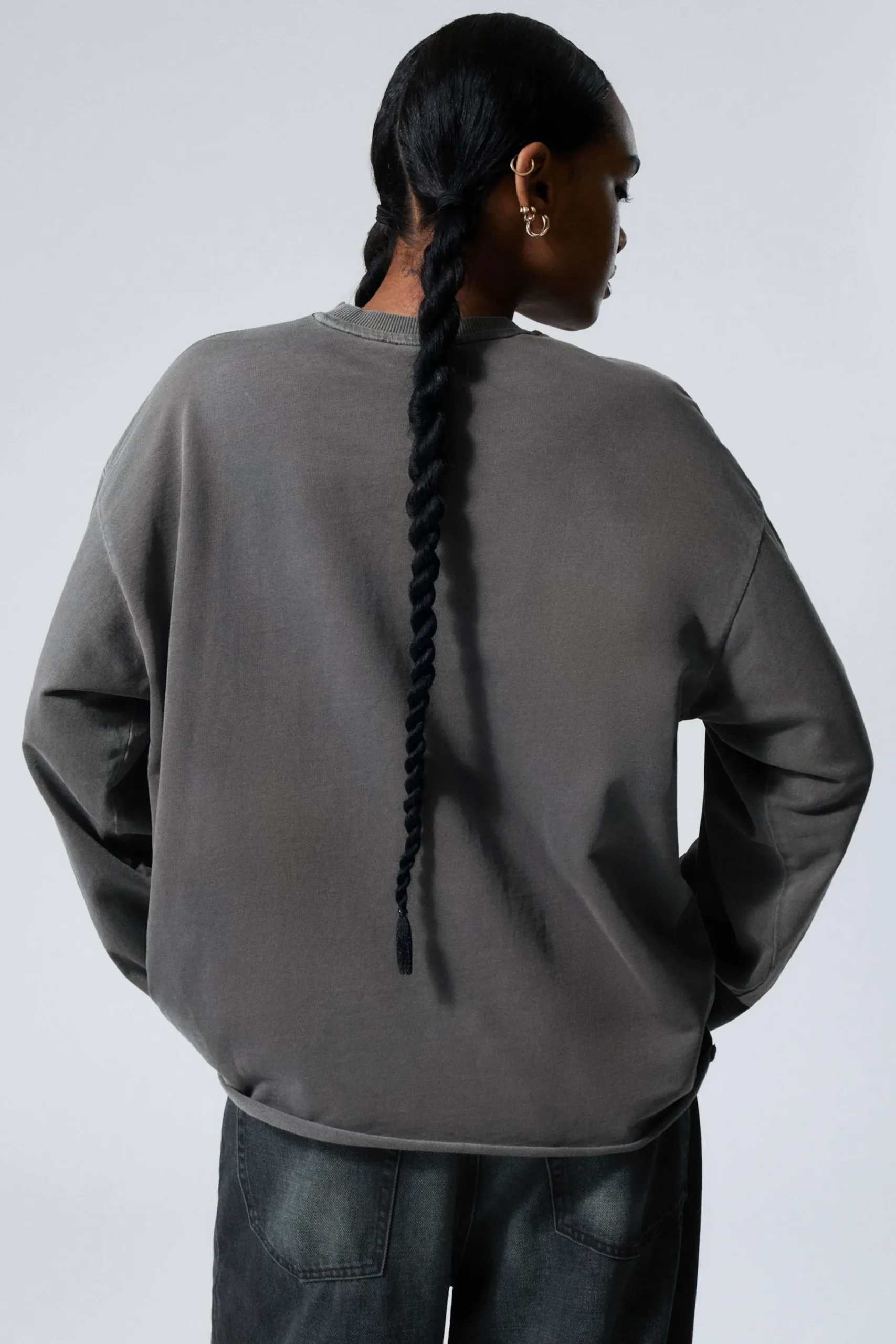 Weekday LONG-SLEEVED OVERSIZED COTTON TOP>Women Tops