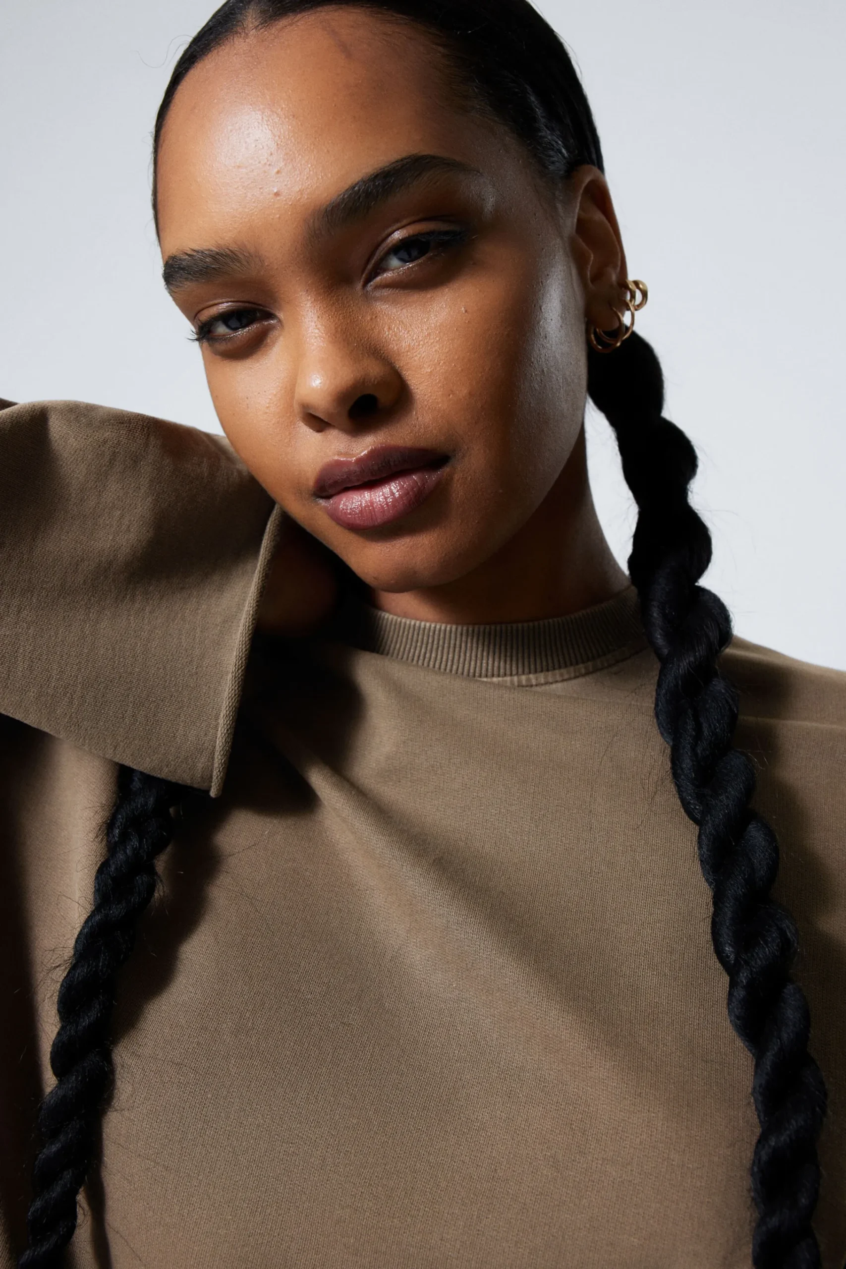 Weekday LONG-SLEEVED OVERSIZED COTTON TOP>Women Tops