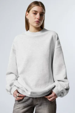 Weekday LONG-SLEEVED OVERSIZED SWEATSHIRT>Women Basics|Sweatshirts